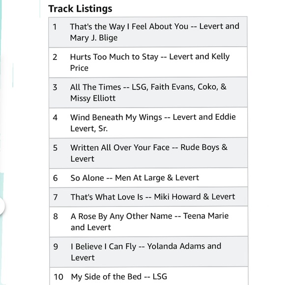 EUC, Gerald Levert’s CD “Voices”was released in 2005, pairing with other Artists - Picture 6 of 6